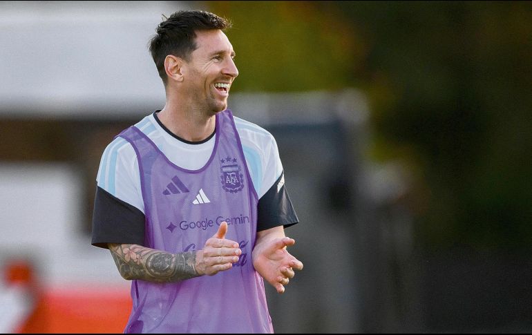 El capitán argentino trabaja junto al plantel en Kansas City, donde el equipo tendrá su base. AFP