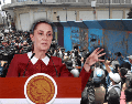La movilización representa una nueva escalada en el conflicto entre el Gobierno de Sheinbaum y la CNTE, que mantiene un paro nacional indefinido. SUN/D. Simón Sánchez EFE/M. Guzmán