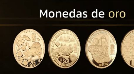 En total, se elaboraron 4 monedas de oro con un valor nominal de 25 pesos. ESPECIAL/BANXICO