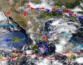 Las precipitaciones podrían generar inundaciones, deslaves y crecidas de ríos, mientras persiste el ambiente caluroso en varias regiones de México. ESPECIAL/ SMN.