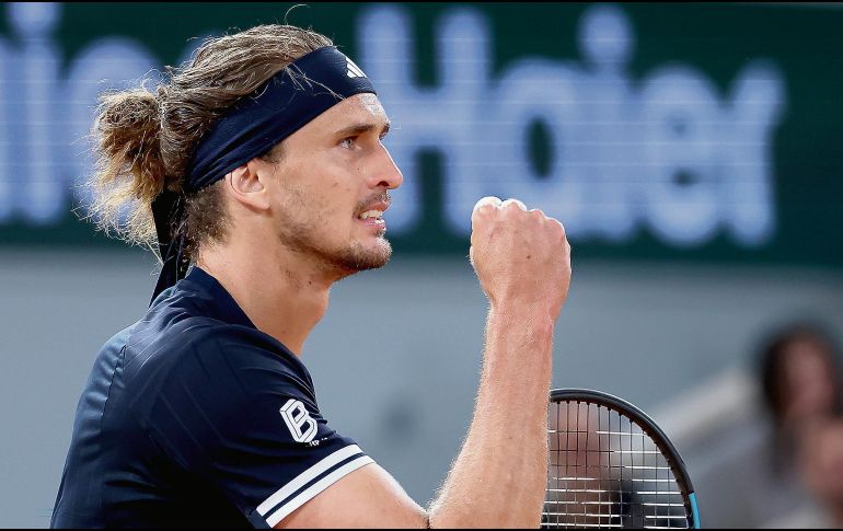 Alexander Zverev. El alemán aseguró su pase a las Semifinales en París por quinta ocasión en los últimos seis años. EFE