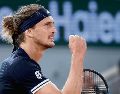 Alexander Zverev. El alemán aseguró su pase a las Semifinales en París por quinta ocasión en los últimos seis años. EFE