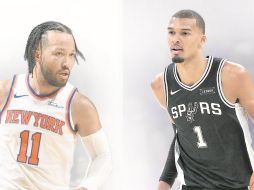 Jalen Brunson y Victor Wembanyama. Dos protagonistas de las finales. AFP