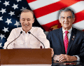 Ambos políticos de Morena han seguido ingresando con regularidad a territorio estadounidense como parte de un programa de cooperación con las autoridades. ESPECIAL/Gobierno de Sonora/Facebook @Américo Villarreal