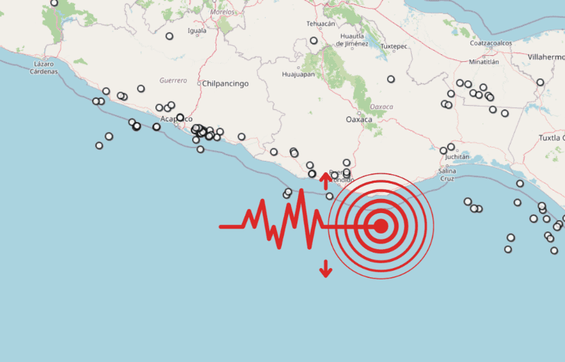 &nbsp;Sismo en Oaxaca. ESPECIAL / SSN