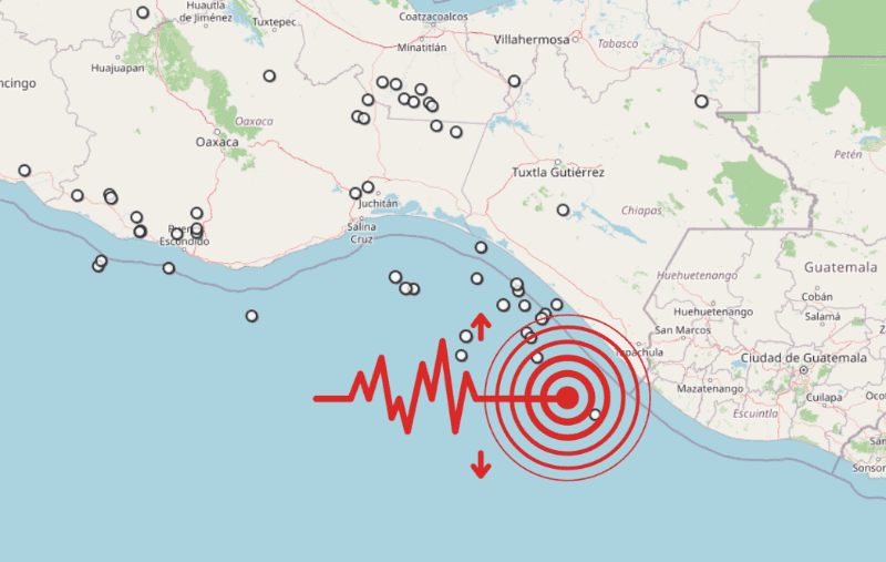 &nbsp;Sismo en Chiapas. ESPECIAL / SSN