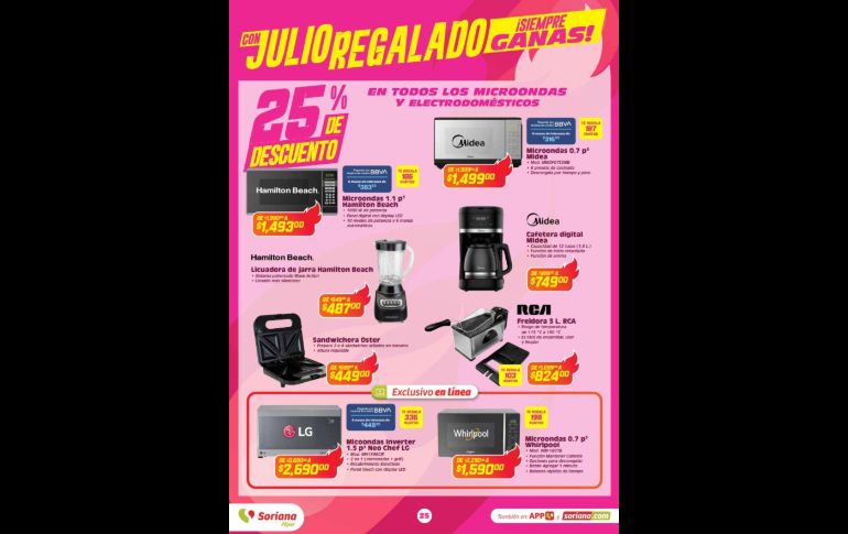 Folleto de ofertas relámpago con Julio Regalado para hoy y mañana 3 y 4 de junio. ESPECIAL