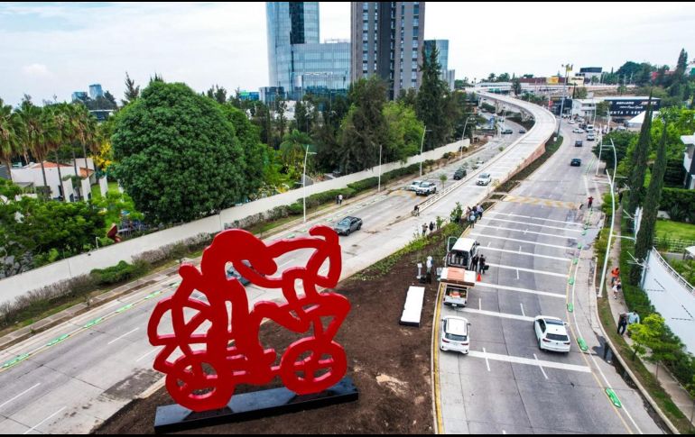 La obra fue inaugurada en el marco del Día Internacional de la Bicicleta. EL INFORMADOR / A. NAVARRO
