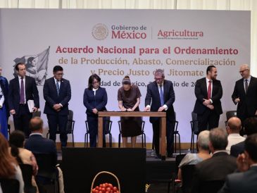 El panorama del jitomate en México se enmarca dentro de una crisis de volatilidad climática a nivel mundial. X/@Claudiashein