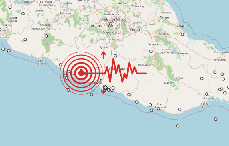 &nbsp;Sismo en Guerrero. ESPECIAL / SSN