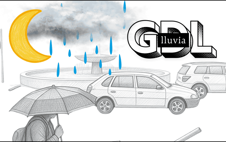 De acuerdo a Meteored, este jueves 4 de junio de 2026  las precipitaciones continuarán azotando en Guadalajara. EL INFORMADOR / ARCHIVO
