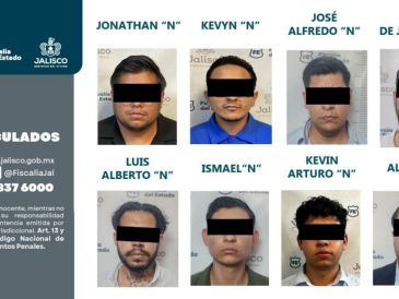Las detenciones derivan de distintas acciones ministeriales, entre ellas un cateo ejecutado en la empresa Finvia. ESPECIAL/Fiscalía de Jalisco