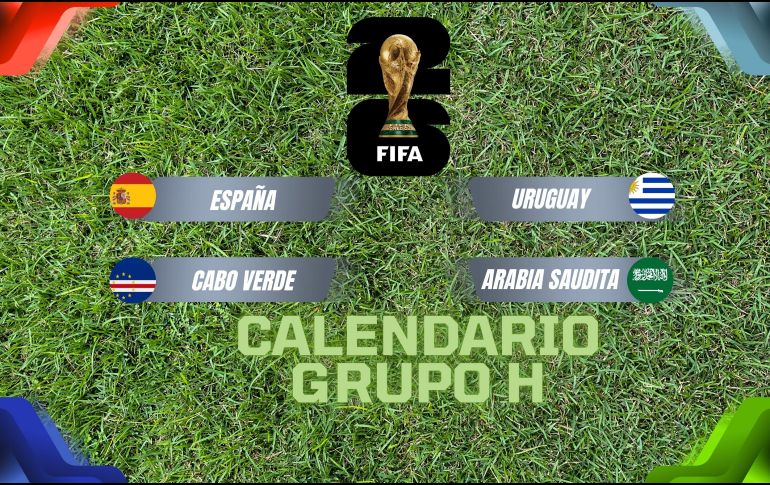 Si no quieres perderte el esperado choque entre España y Uruguay, ni los debuts de Arabia Saudita y Cabo Verde, aquí tienes las fechas. ESPECIAL / CANVA