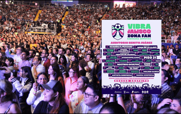 La agenda también contempla dos fechas especiales cuando se presentarán artistas sorpresa. EL INFORMADOR / ARCHIVO / ESPECIAL / GOBIERNO DE ZAPOPAN