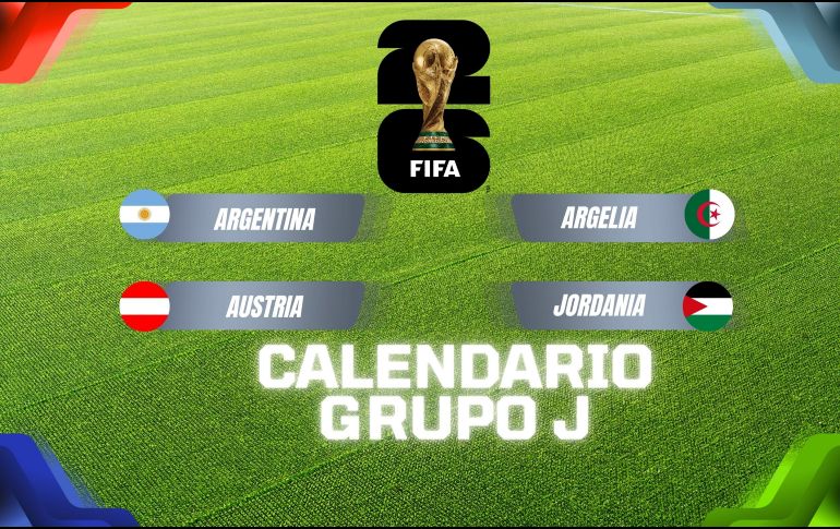 Argentina, Austria, Argelia y Jordania se enfrentarán del 16 al 27 de junio buscando su pase a los dieciseisavos de final del torneo. ESPECIAL / CANVA