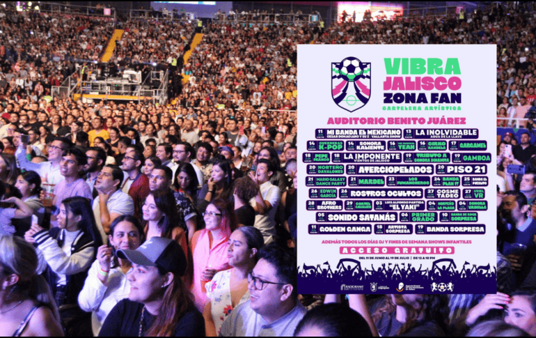 La agenda también contempla dos fechas especiales cuando se presentarán artistas sorpresa. EL INFORMADOR / ARCHIVO / ESPECIAL / GOBIERNO DE ZAPOPAN
