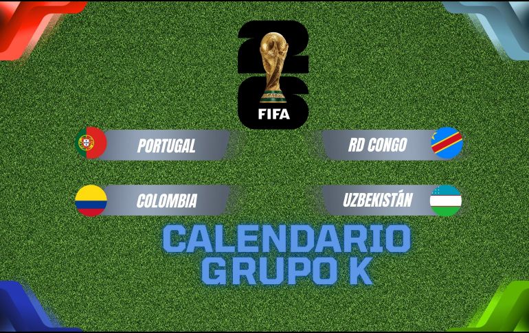 Revisa las fechas y horarios de cada encuentro para seguir de cerca el desempeño de las selecciones y no perderte ningún momento de esta fase de grupos del Mundial 2026.  ESPECIAL / CANVA
