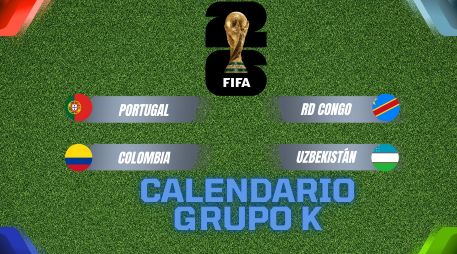 Revisa las fechas y horarios de cada encuentro para seguir de cerca el desempeño de las selecciones y no perderte ningún momento de esta fase de grupos del Mundial 2026.  ESPECIAL / CANVA