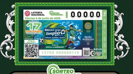 El billete del Sorteo Superior 2885 fue ilustrado en alusión a la campaña ambiental 
