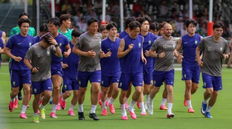 Son Heung-min, Kim Min-jae y Lee Kang-in despertaron la admiración de la afición tapatía. EL INFORMADOR/ A. NAVARRO.
