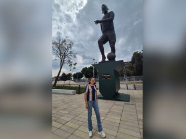 Claudia Ruvalcaba se prepara para vivir su tercer Mundial en México, tras conservar recuerdos imborrables de las ediciones de 1970 y 1986. EL INFORMADOR/ J. ROBLES.