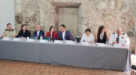Rueda de prensa con autoridades a cargo de distintos operativos en torno al Mundial 2026 en Jalisco. EL INFORMADOR / M. Hernández