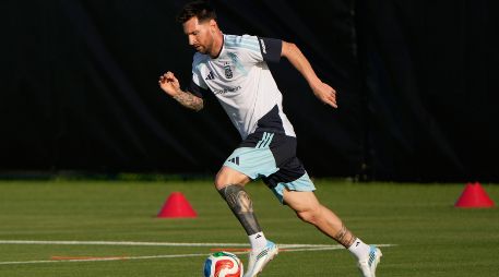 Lionel Messi. El astro de la Albiceleste se encuentra recuperado de su lesión y podrá ver minutos. AP/C. Riedel