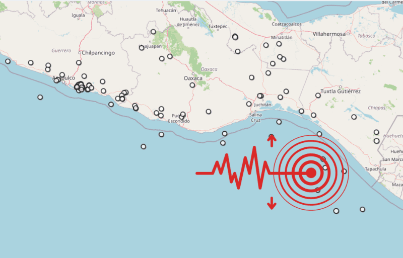 &nbsp;Sismo en Chiapas. ESPECIAL / SSN