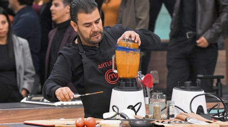 El concursante es captado durante el reto de eliminación. CORTESÍA