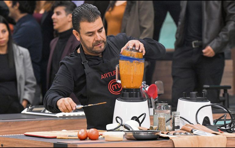 El concursante es captado durante el reto de eliminación. CORTESÍA