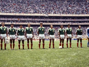 La Selección Mexicana antes de abrir el Mundial 86 frente a Bélgica. EL INFORMADOR/Archivo