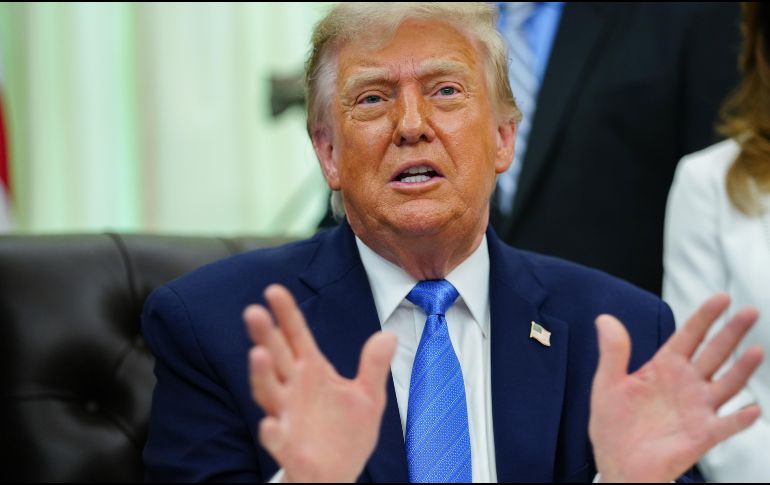 El presidente Trump responsabilizó a Irán de no haber firmado aún un acuerdo que ponga fin a la guerra que, según dijo, EU e Israel iniciaron el 28 de febrero, después de 