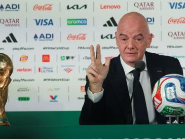 Conferencia de prensa de Gianni Infantino, presidente de la FIFA. SUN