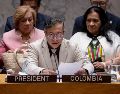 Gustavo Petro recordó que la legislación colombiana prohíbe los apoyos y la financiación extranjera en campañas electorales. EFE/M. Elías-ONU