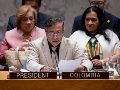 Gustavo Petro recordó que la legislación colombiana prohíbe los apoyos y la financiación extranjera en campañas electorales. EFE/M. Elías-ONU