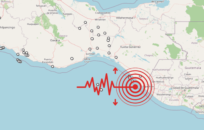 &nbsp;Sismo en Chiapas. ESPECIAL / SSN