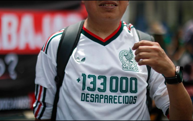 Los familiares de personas desaparecidas llevan meses preparando acciones para aprovechar el Mundial como plataforma de visibilidad. EFE/I. Esquivel
