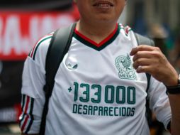 Los familiares de personas desaparecidas llevan meses preparando acciones para aprovechar el Mundial como plataforma de visibilidad. EFE/I. Esquivel