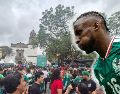 Así explotó el Fan Fest con la anotación de la Selección Mexicana. EL INFORMADOR / O. Gonzalez / EFE / Sáshenka Gutiérrez