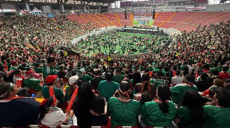 Hubo nerviosismo, pero también mucho júbilo en el primer partido de la Selección mexicana. EL INFORMADOR/H. Navarro