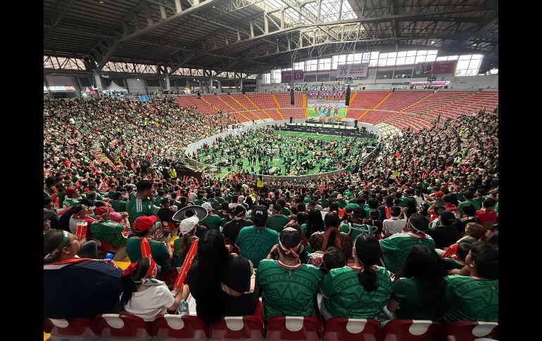 Hubo nerviosismo, pero también mucho júbilo en el primer partido de la Selección mexicana. EL INFORMADOR/H. Navarro