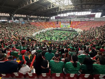 Hubo nerviosismo, pero también mucho júbilo en el primer partido de la Selección mexicana. EL INFORMADOR/H. Navarro