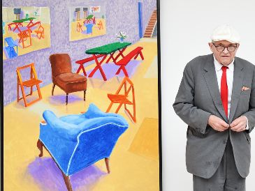 David Hockney en una exhibición en Londres. EFE / ARCHIVO