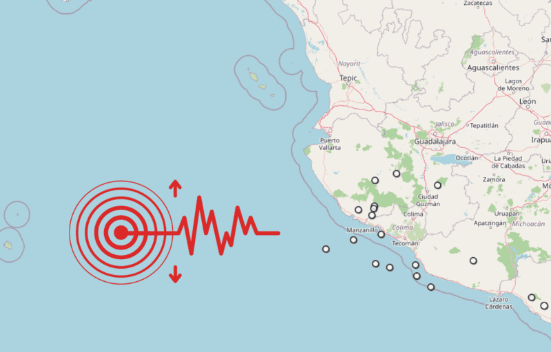 &nbsp;Sismos en Jalisco. ESPECIAL / SSN