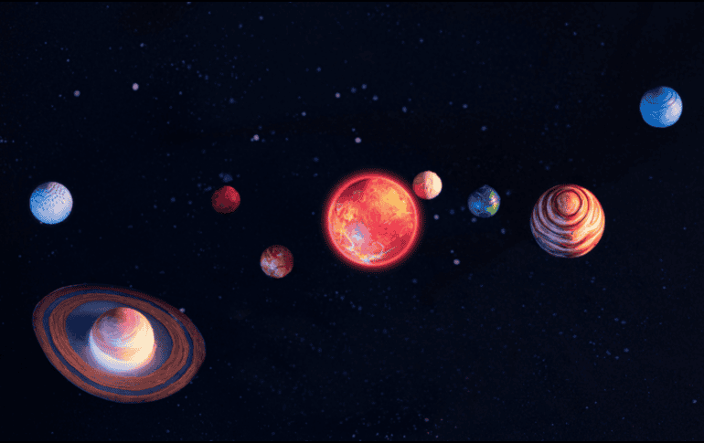 Aunque solo participan tres planetas, también es una de las alineaciones planetarias más fáciles de ver en 2026, porque los tres planetas se pueden observar a simple vista. CANVA