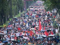 Los manifestantes se retiraron a sus campamentos luego de realizar varios bloqueos en la CDMX este viernes. SUN/S. Cadena