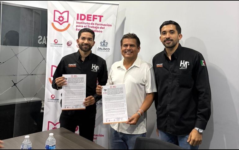 Este convenio busca contribuir al desarrollo económico y social de Jalisco mediante esquemas de formación que impulsen la productividad, la innovación y el crecimiento sostenible. CORTESÍA