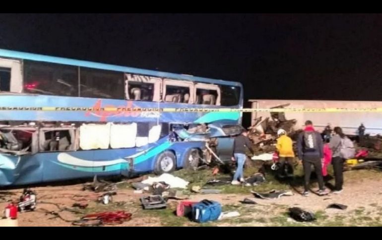 El camión accidentado salió del estado de Puebla con destino a la ciudad de Monterrey, Nuevo León. ESPECIAL