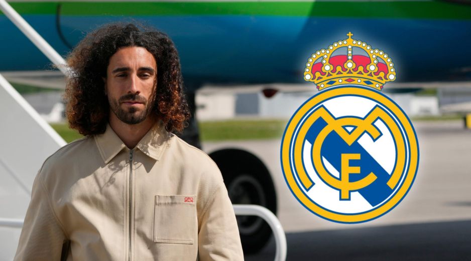 El zaguero español Marc Cucurella en el arribo de la selección para el Mundial, el viernes 5 de junio de 2026, en Chattanooga, Tennessee. AP / ARCHIVO