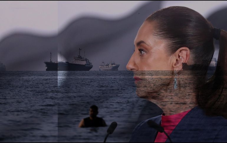 El estrecho de Ormuz, frente a Bandar Abbas, Irán, el 8 de junio del  2026. AP / Amirhosein Khorgooi / ISNA / EFE / Mario Guzmán